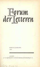 Forum der Letteren. Jaargang 1960,  [tijdschrift] Forum der Letteren