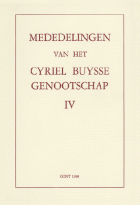 Mededelingen van het Cyriel Buysse Genootschap 4,  [tijdschrift] Mededelingen van het Cyriel Buysse Genootschap