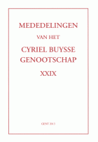 Mededelingen van het Cyriel Buysse Genootschap 29,  [tijdschrift] Mededelingen van het Cyriel Buysse Genootschap