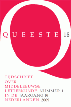 Queeste. Tijdschrift over middeleeuwse letterkunde in de Nederlanden. Jaargang 2009,  [tijdschrift] Queeste