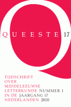 Queeste. Tijdschrift over middeleeuwse letterkunde in de Nederlanden. Jaargang 2010,  [tijdschrift] Queeste
