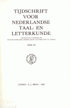 Tijdschrift voor Nederlandse Taal- en Letterkunde. Jaargang 99,  [tijdschrift] Tijdschrift voor Nederlandse Taal- en Letterkunde