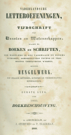 Vaderlandsche letteroefeningen. Jaargang 1853,  [tijdschrift] Vaderlandsche Letteroefeningen