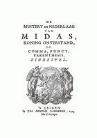 De muitery en nederlaag van Midas, Govert Bidloo