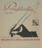 Briefwisseling, Willem de Clercq, Isaäc da Costa