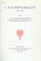 C.H.D. Buys Ballot. 1817-1890, E. van Everdingen