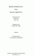 Briefwisseling van Hugo Grotius. Deel 17, Hugo de Groot