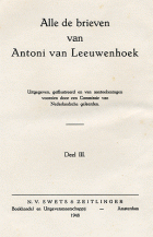 Alle de brieven. Deel 3: 1679-1683, Anthoni van Leeuwenhoek