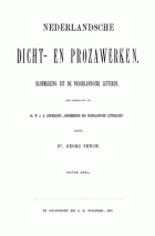 Nederlandsche dicht en prozawerken. Deel 5, Georg Penon