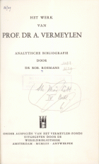 Het werk van Prof. Dr A. Vermeylen, Hilda van Assche