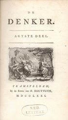 De Denker. Deel 8 (1770),  [tijdschrift] Denker, De