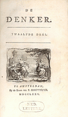 De Denker. Deel 12 (1774),  [tijdschrift] Denker, De