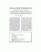 Hollands Weekblad. Jaargang 2,  [tijdschrift] Hollands Maandblad