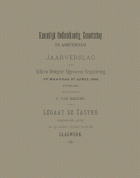Jaarverslag van het Koninklijk Oudheidkundig Genootschap 38,  [tijdschrift] Jaarverslag van het Koninklijk Oudheidkundig Genootschap 1859-1900