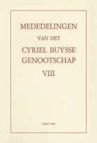 Mededelingen van het Cyriel Buysse Genootschap 8,  [tijdschrift] Mededelingen van het Cyriel Buysse Genootschap