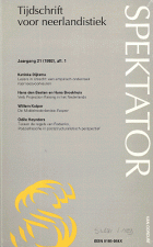Spektator. Jaargang 21,  [tijdschrift] Spektator. Tijdschrift voor Neerlandistiek