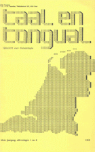 Taal en Tongval. Jaargang 41,  [tijdschrift] Taal en Tongval