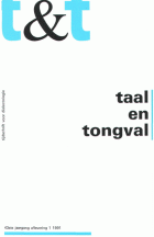 Taal en Tongval. Jaargang 43,  [tijdschrift] Taal en Tongval