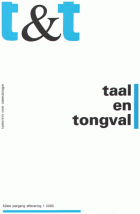 Taal en Tongval. Jaargang 52,  [tijdschrift] Taal en Tongval