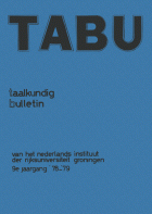 Tabu. Jaargang 9,  [tijdschrift] Tabu