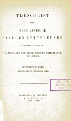 Tijdschrift voor Nederlandse Taal- en Letterkunde. Jaargang 17,  [tijdschrift] Tijdschrift voor Nederlandse Taal- en Letterkunde