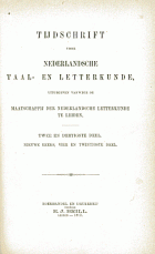 Tijdschrift voor Nederlandse Taal- en Letterkunde. Jaargang 32,  [tijdschrift] Tijdschrift voor Nederlandse Taal- en Letterkunde