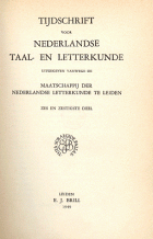 Tijdschrift voor Nederlandse Taal- en Letterkunde. Jaargang 66,  [tijdschrift] Tijdschrift voor Nederlandse Taal- en Letterkunde