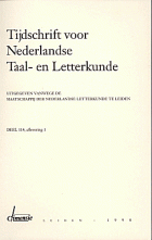 Tijdschrift voor Nederlandse Taal- en Letterkunde. Jaargang 114,  [tijdschrift] Tijdschrift voor Nederlandse Taal- en Letterkunde