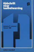 Tijdschrift voor Taalbeheersing. Jaargang 10,  [tijdschrift] Tijdschrift voor Taalbeheersing