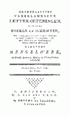 Vaderlandsche letteroefeningen. Jaargang 1778,  [tijdschrift] Vaderlandsche Letteroefeningen