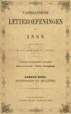 Vaderlandsche letteroefeningen. Jaargang 1869,  [tijdschrift] Vaderlandsche Letteroefeningen
