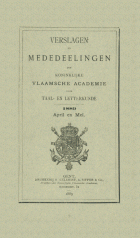 Verslagen en mededelingen van de Koninklijke Vlaamse Academie voor Taal- en Letterkunde 1889,  [tijdschrift] Verslagen en mededelingen van de Koninklijke Vlaamse Academie voor Taal- en Letterkunde