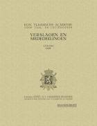 Verslagen en mededelingen van de Koninklijke Vlaamse Academie voor Taal- en Letterkunde 1931,  [tijdschrift] Verslagen en mededelingen van de Koninklijke Vlaamse Academie voor Taal- en Letterkunde