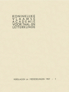 Verslagen en mededelingen van de Koninklijke Vlaamse Academie voor Taal- en Letterkunde 1957,  [tijdschrift] Verslagen en mededelingen van de Koninklijke Vlaamse Academie voor Taal- en Letterkunde