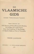 De Vlaamsche Gids. Jaargang 4,  [tijdschrift] Vlaamsche Gids, De