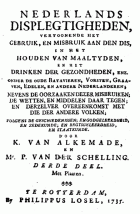 Nederlands displegtigheden. Derde deel, Cornelis van Alkemade, Pieter van der Schelling