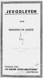 Jeugdleven, Edmondo De Amicis