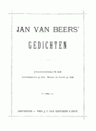Gedichten, Jan van Beers
