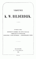 De dichtwerken van vrouwe Katharina Wilhelmina Bilderdijk. Deel 2, Katharina Wilhelmina Bilderdijk-Schweickhardt