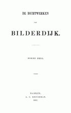 De dichtwerken van Bilderdijk. Deel 3, Willem Bilderdijk