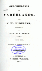 Geschiedenis des vaderlands. Deel 5, Willem Bilderdijk