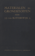 Materialen en grondstoffen gebezigd bij de inrichting van het interieur, J.J. van Blitterswijk