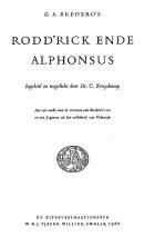 Rodd'rick ende Alphonsus, G.A. Bredero