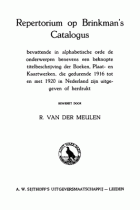 Brinkman's cumulatieve catalogus van boeken 1916-1920 (Repertorium en titelcatalogus), Carel Leonard Brinkman