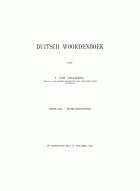 Duitsch woordenboek. Deel 2: Nederlandsch-Duitsch, I. van Gelderen