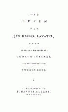 Het leven van Jan Kasper Lavater. Deel 2, George Gessner
