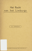 Het recht van het Limburgs, Jo Hansen