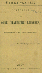 Oude Vlaemsche liederen, A.H. Hoffmann von Fallersleben