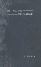De taal van Melis Stoke, S. Hofker