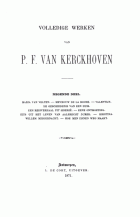 Volledige werken. Deel 9, Pieter Frans van Kerckhoven
